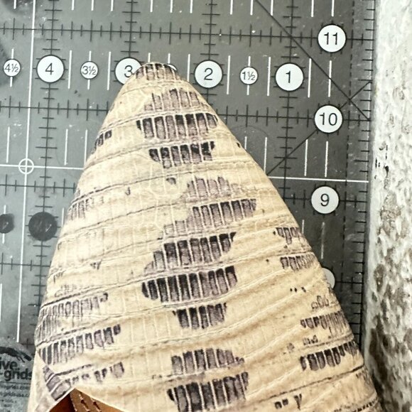 Tory Burch D'Orsay Viv Women Size 7M Lizard Leather Linen Pointed Toe Flat Shoes - Picture 12 of 12